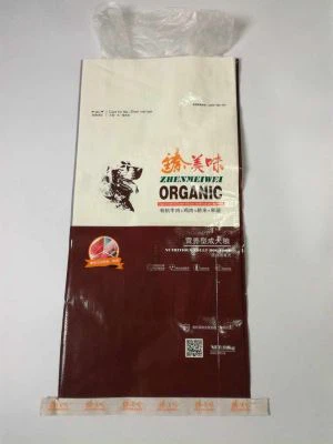 BOPP Perlized Film 10kg Ζωοτροφές Τροφίμων Τσάντα Συσκευασίας Τροφίμων με Side Gusset